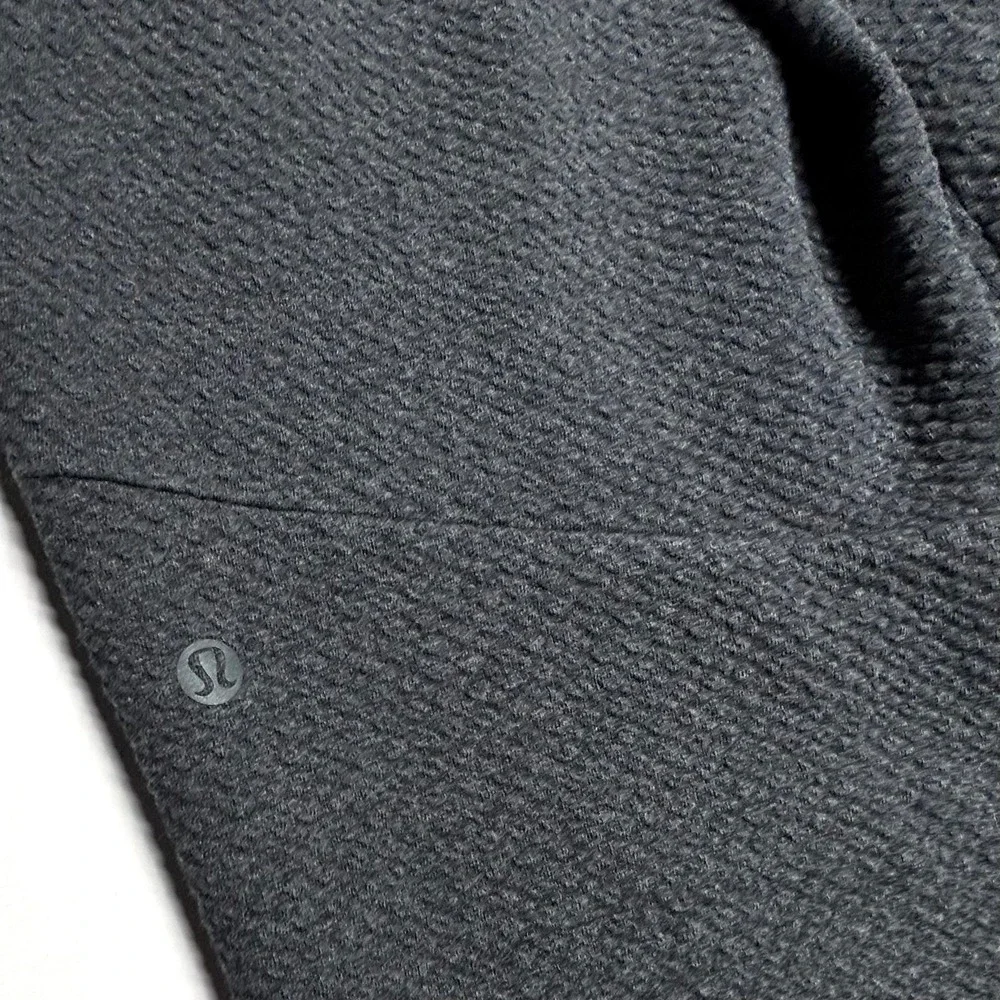 Lululemon At Ease Jogger Grey Textured Double Knit Sweatpants Mens XXL EUC